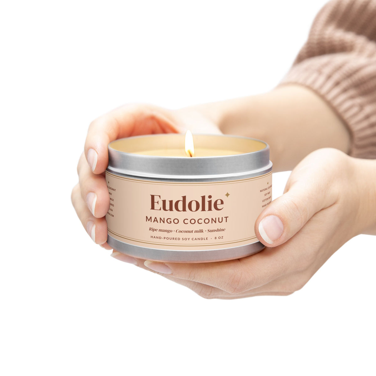 Mango Coconut Tin Candle