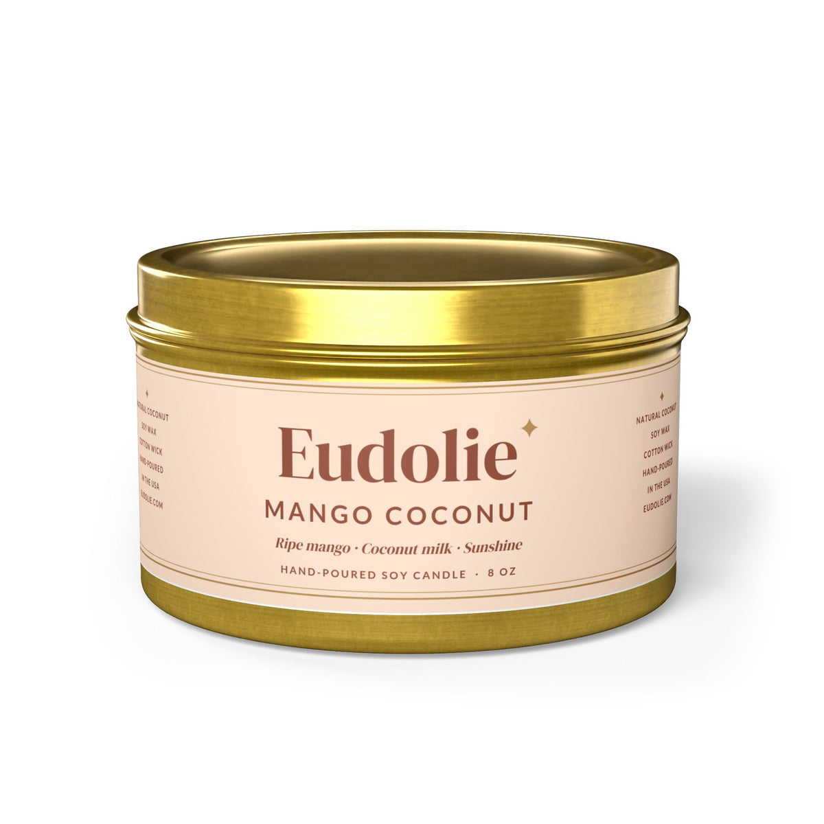 Mango Coconut Tin Candle