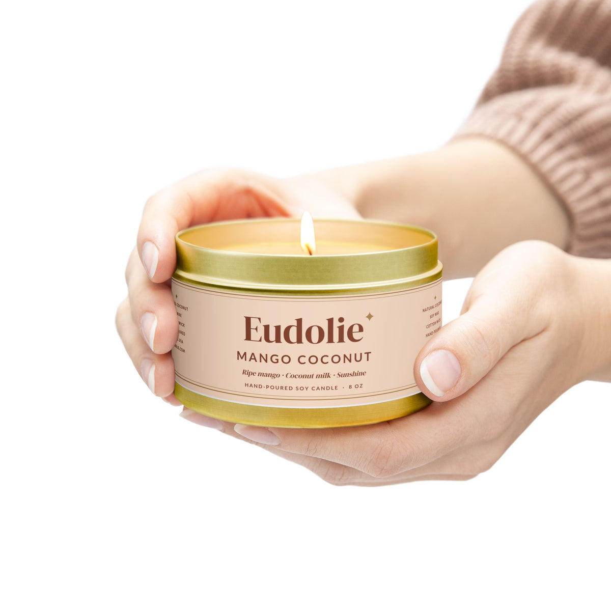 Mango Coconut Tin Candle