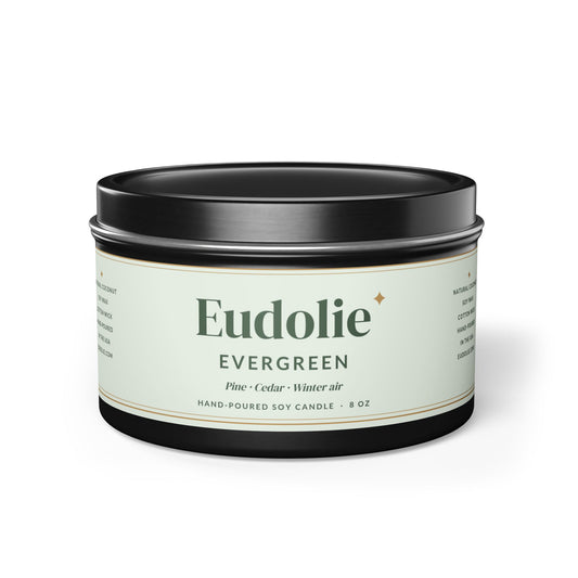 Evergreen Tin Candle