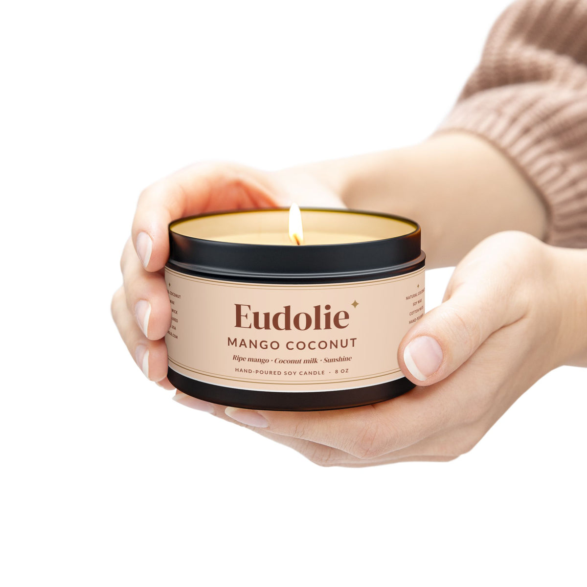 Mango Coconut Tin Candle