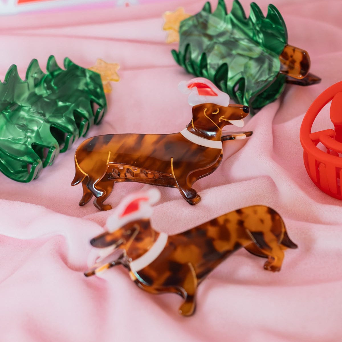 Santa Paws Holiday Claw Clip