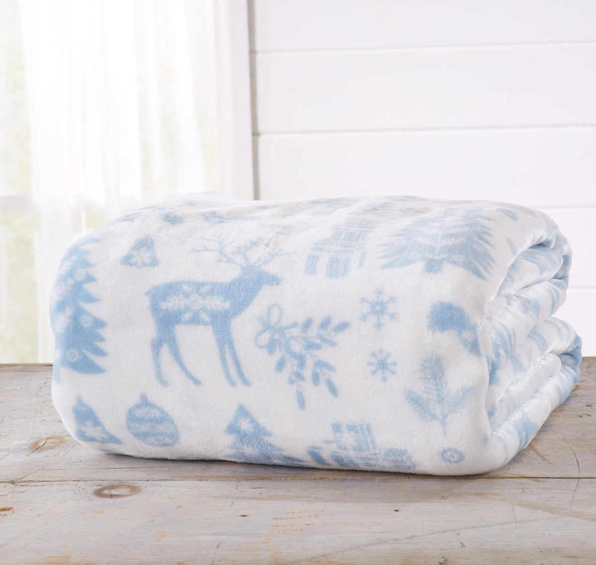 Holiday Velvet Plush Throw Blanket