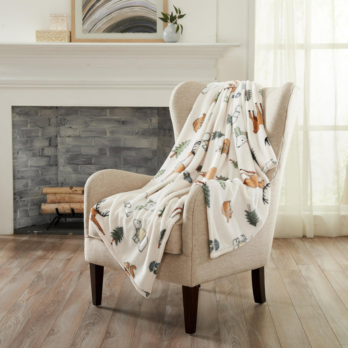 Holiday Velvet Plush Throw Blanket