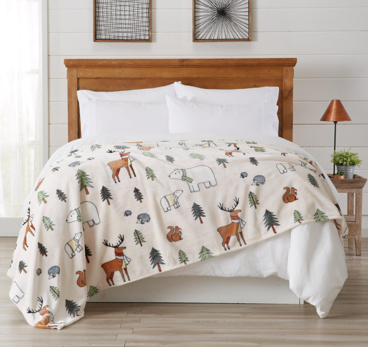 Holiday Velvet Plush Throw Blanket