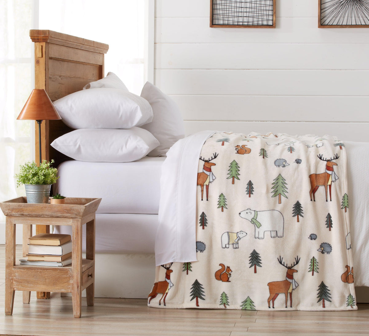 Holiday Velvet Plush Throw Blanket