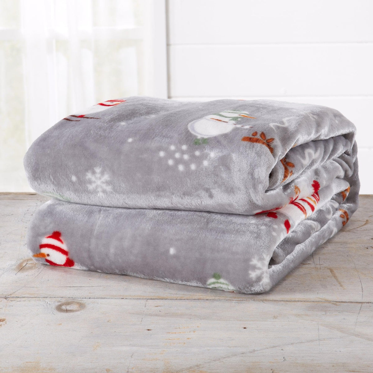 Holiday Velvet Plush Throw Blanket