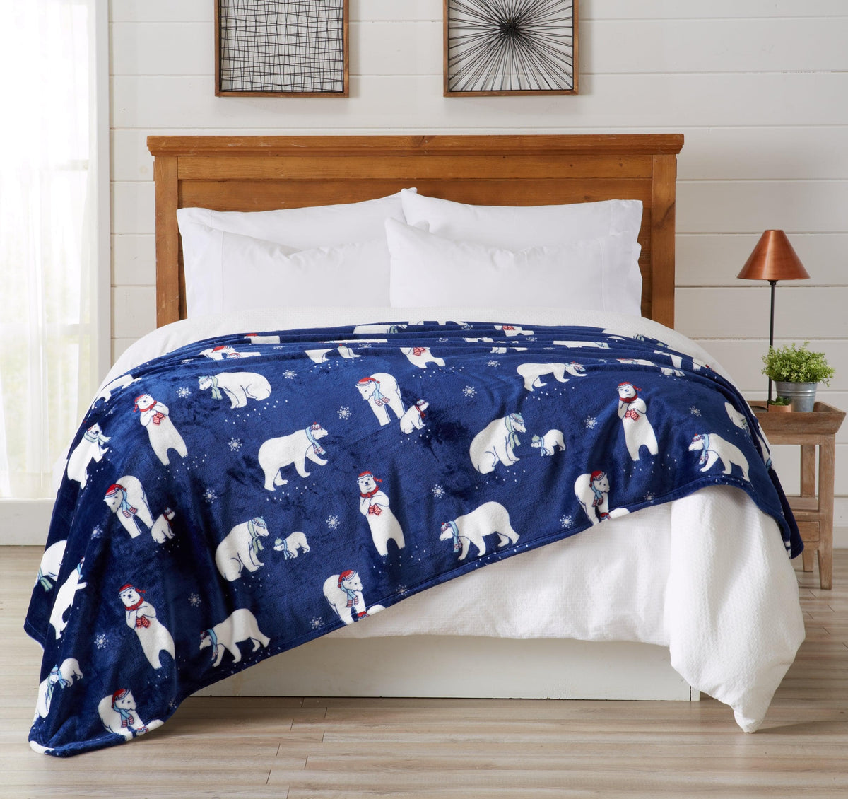 Holiday Velvet Plush Throw Blanket