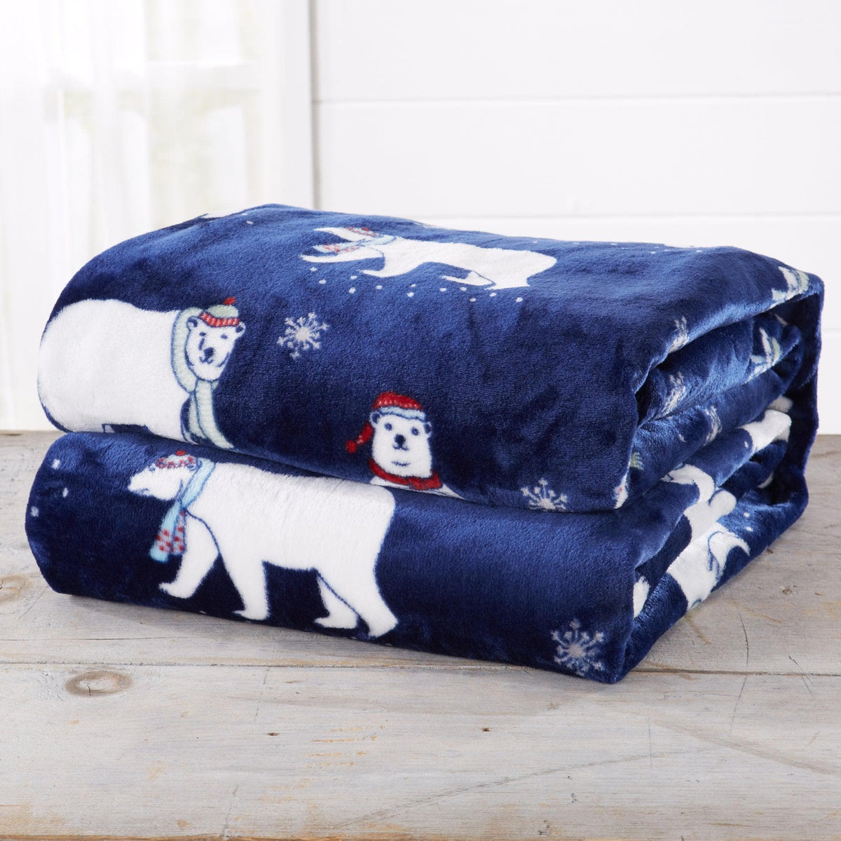Holiday Velvet Plush Throw Blanket