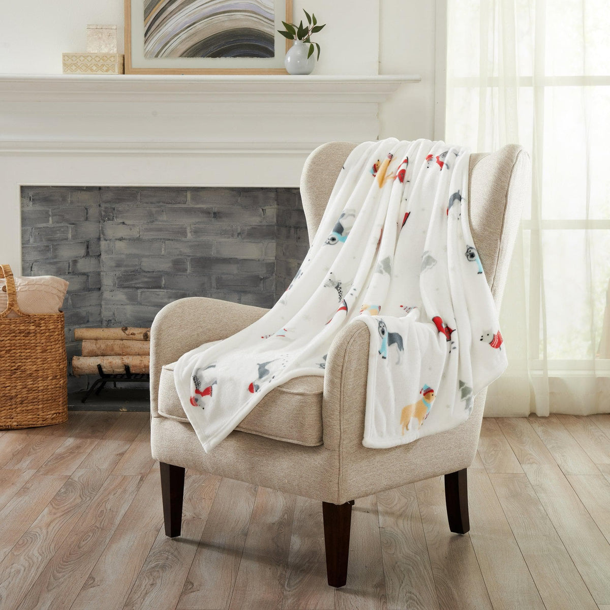 Holiday Velvet Plush Throw Blanket