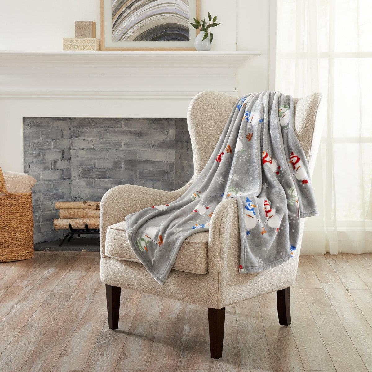 Holiday Velvet Plush Throw Blanket
