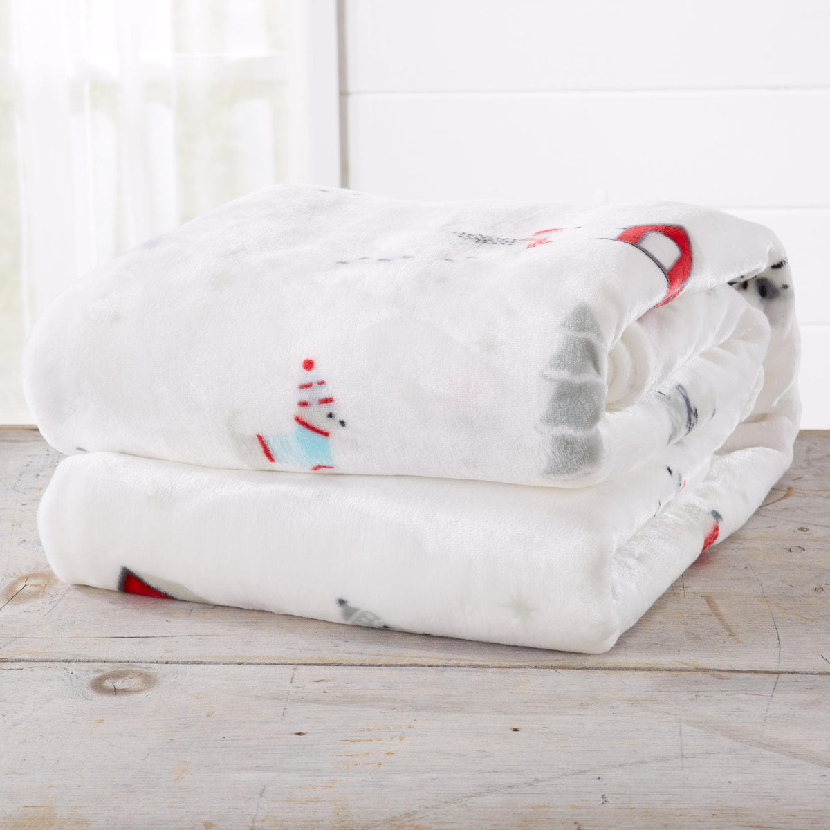 Holiday Velvet Plush Throw Blanket