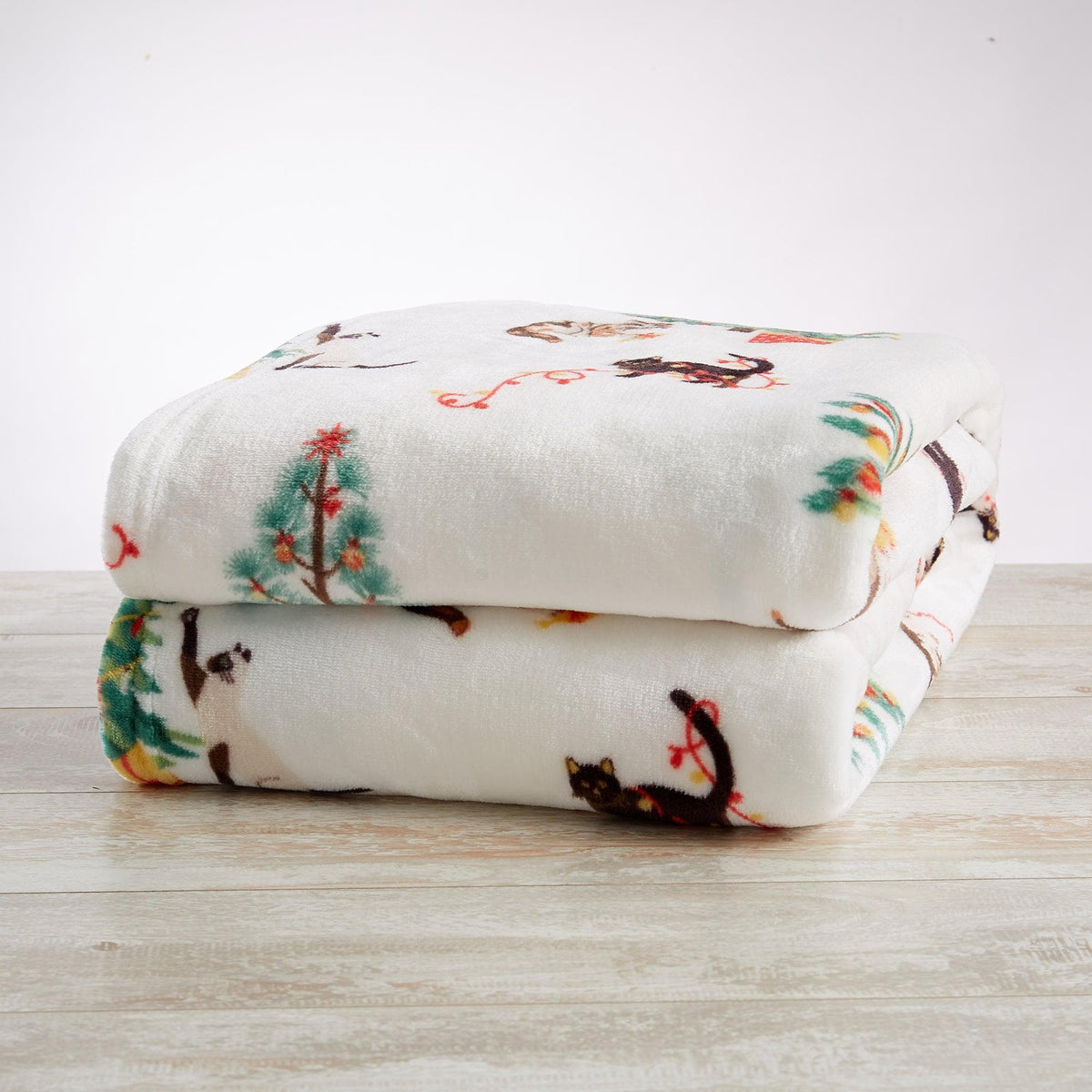 Holiday Velvet Plush Throw Blanket
