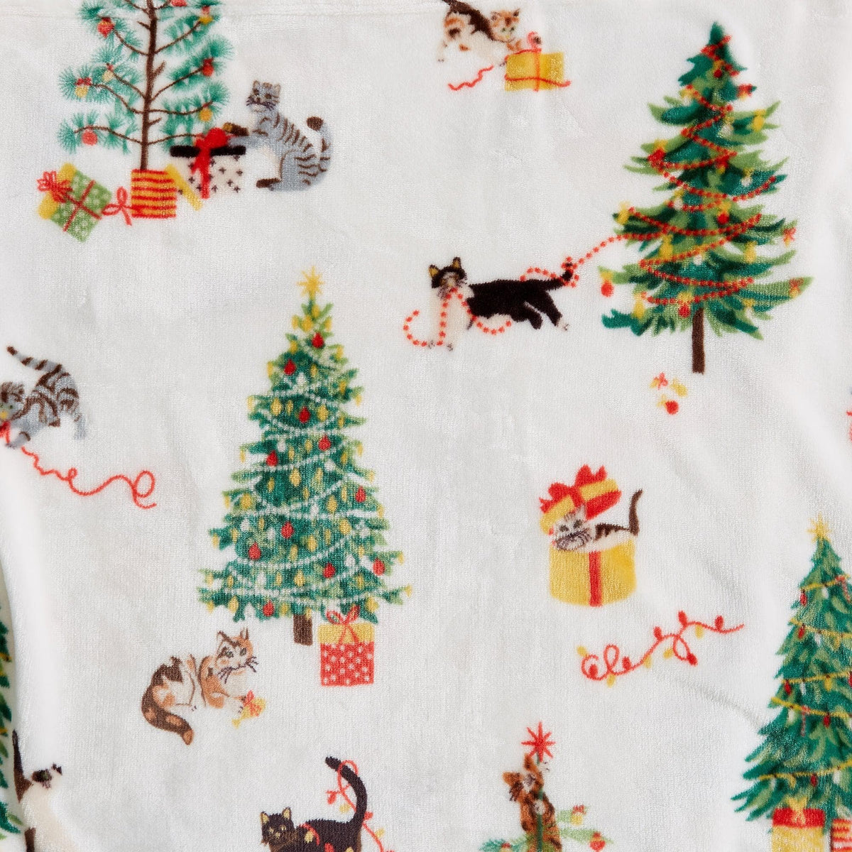 Holiday Velvet Plush Throw Blanket