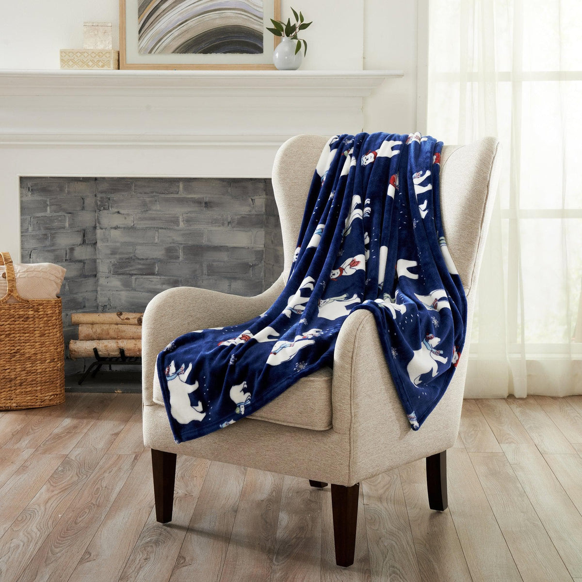 Holiday Velvet Plush Throw Blanket
